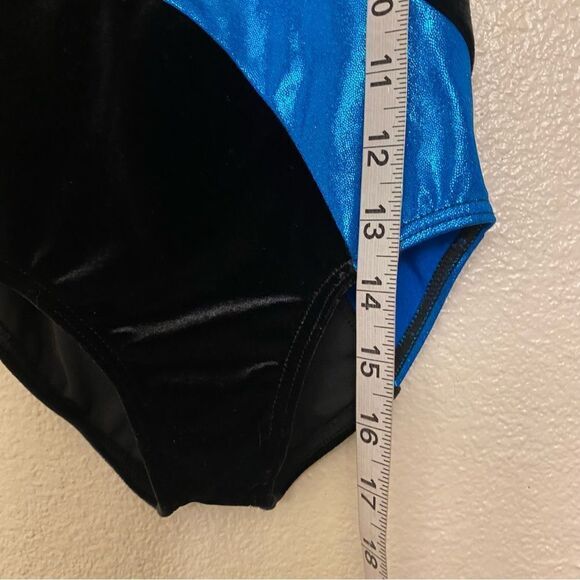 WEISSMAN Balera Dance gymnastics Racerback Velvet Swish Leotard V11718 XSC 4/5 - Picture 4 of 9